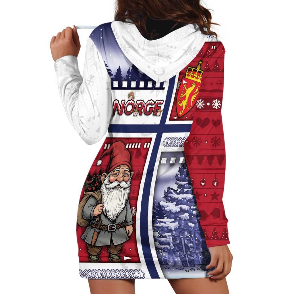Norway Christmas Hoodie Dress Julenisse God Jul - Wonder Print Shop