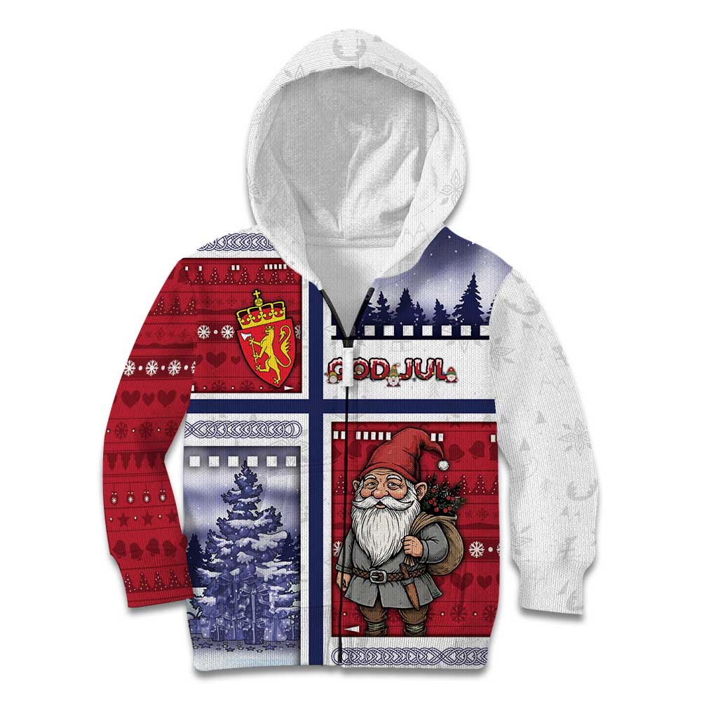 Norway Christmas Kid Hoodie Julenisse God Jul - Wonder Print Shop