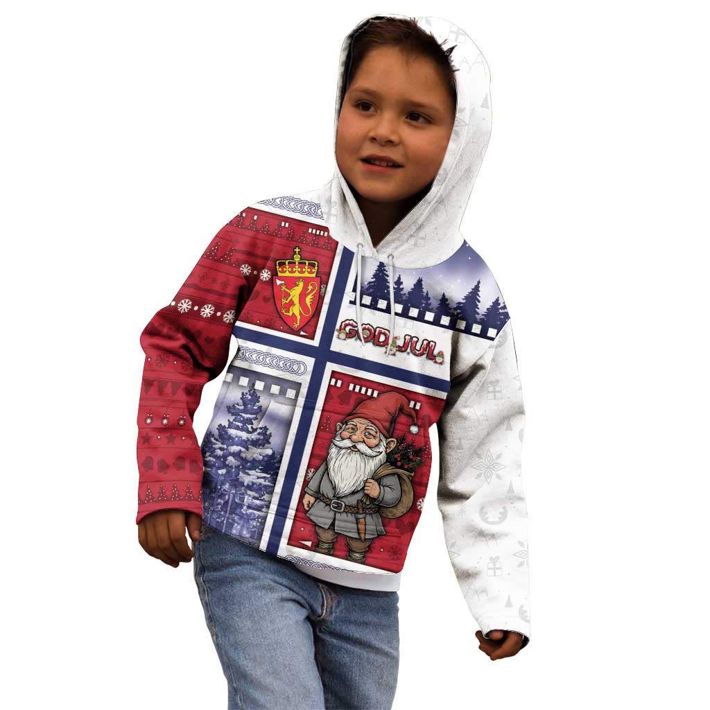 Norway Christmas Kid Hoodie Julenisse God Jul - Wonder Print Shop