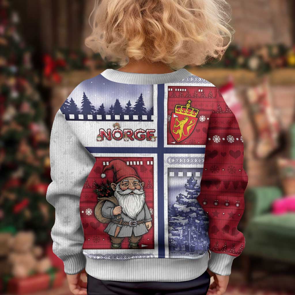 Norway Christmas Kid Ugly Christmas Sweater Julenisse God Jul - Wonder Print Shop