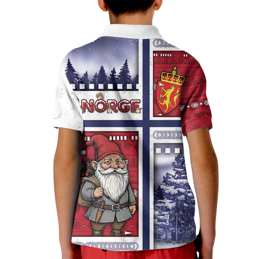 Norway Christmas Kid Polo Shirt Julenisse God Jul - Wonder Print Shop