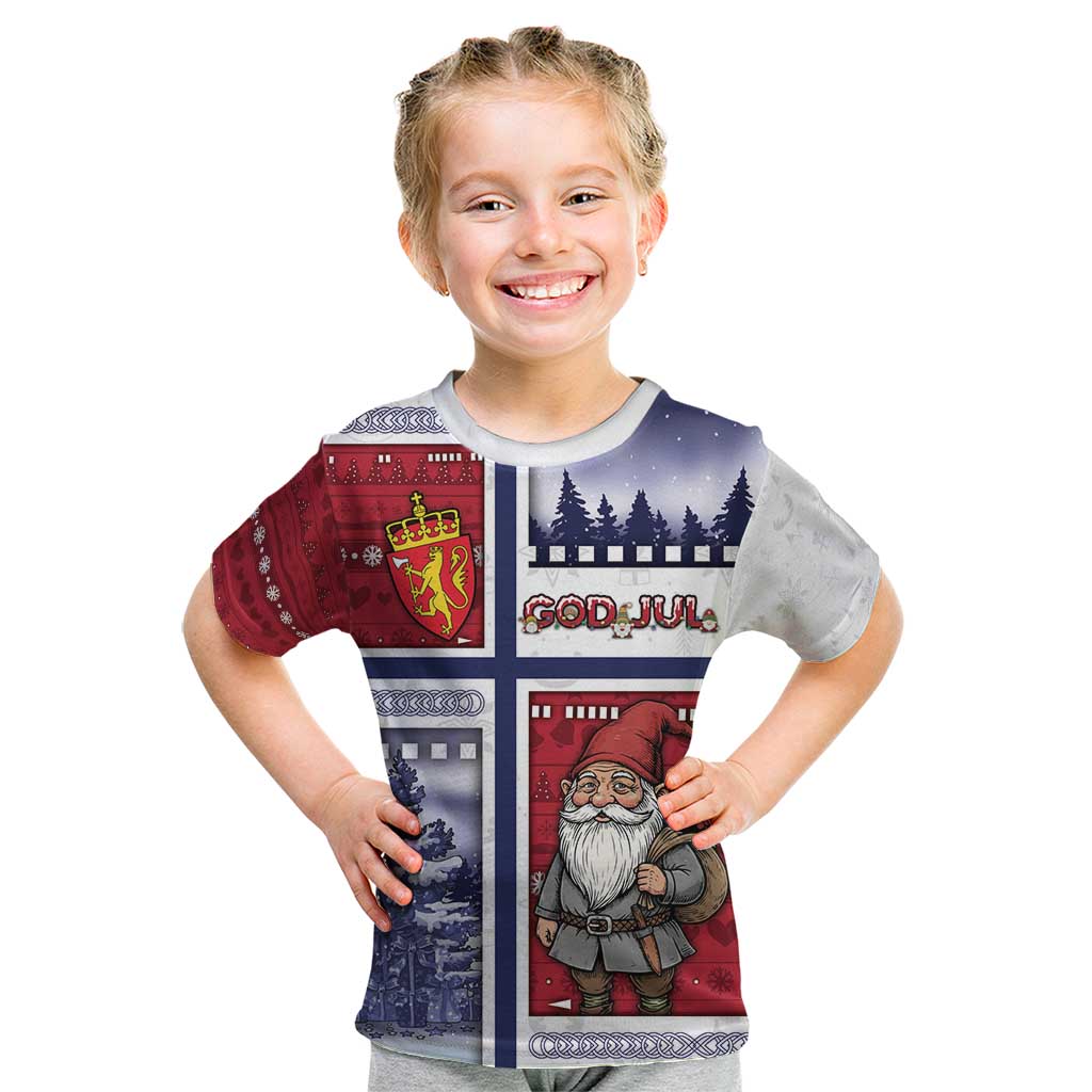 Norway Christmas Kid T Shirt Julenisse God Jul - Wonder Print Shop