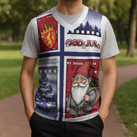 Norway Christmas Knitted V-Neck Vest Julenisse God Jul - Wonder Print Shop