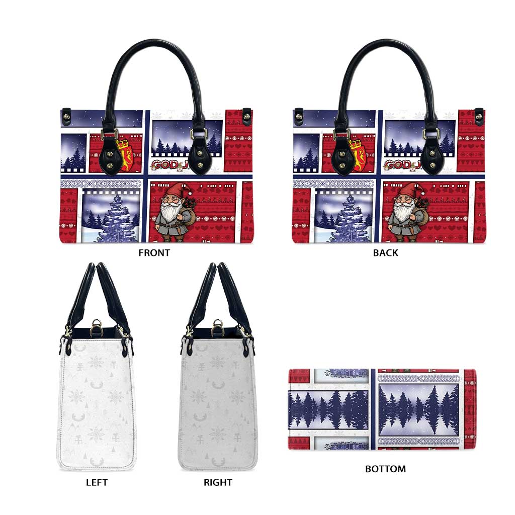 Norway Christmas Leather Bag Julenisse God Jul - Wonder Print Shop