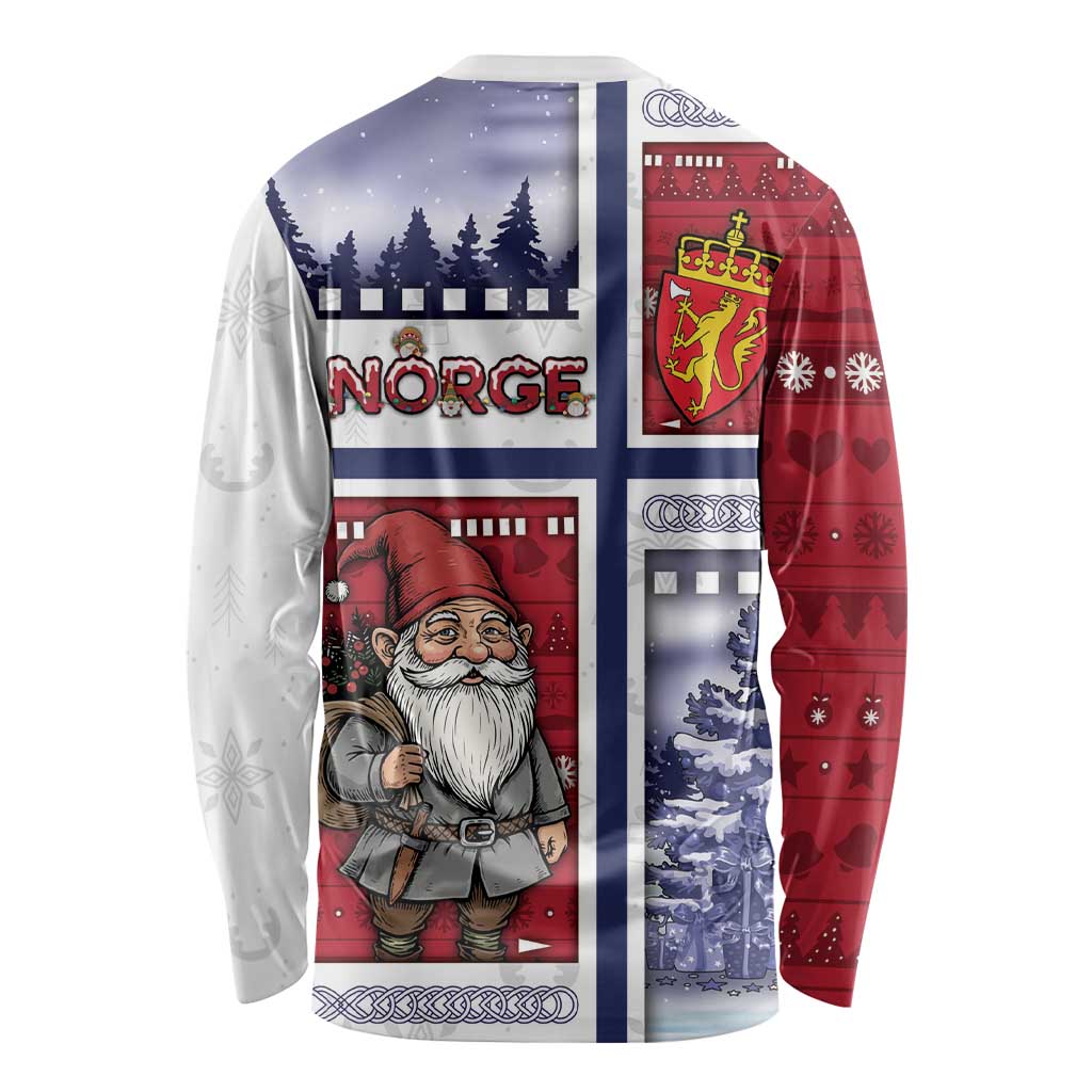 Norway Christmas Long Sleeve Shirt Julenisse God Jul - Wonder Print Shop