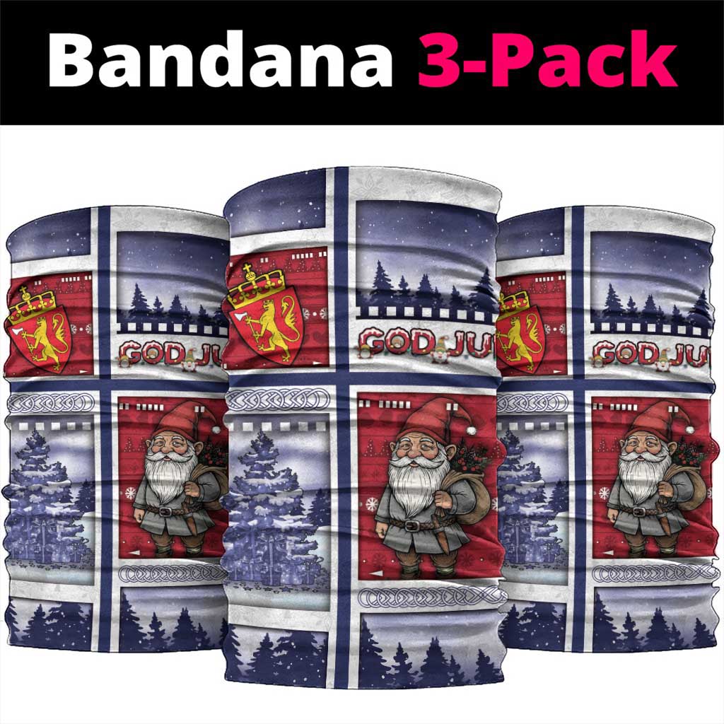 Norway Christmas Neck Gaiter Julenisse God Jul - Wonder Print Shop