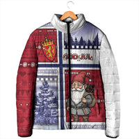Norway Christmas Padded Jacket Julenisse God Jul - Wonder Print Shop