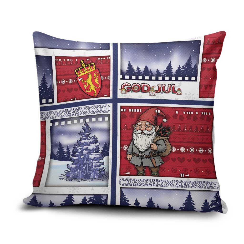 Norway Christmas Pillow Cover Julenisse God Jul - Wonder Print Shop