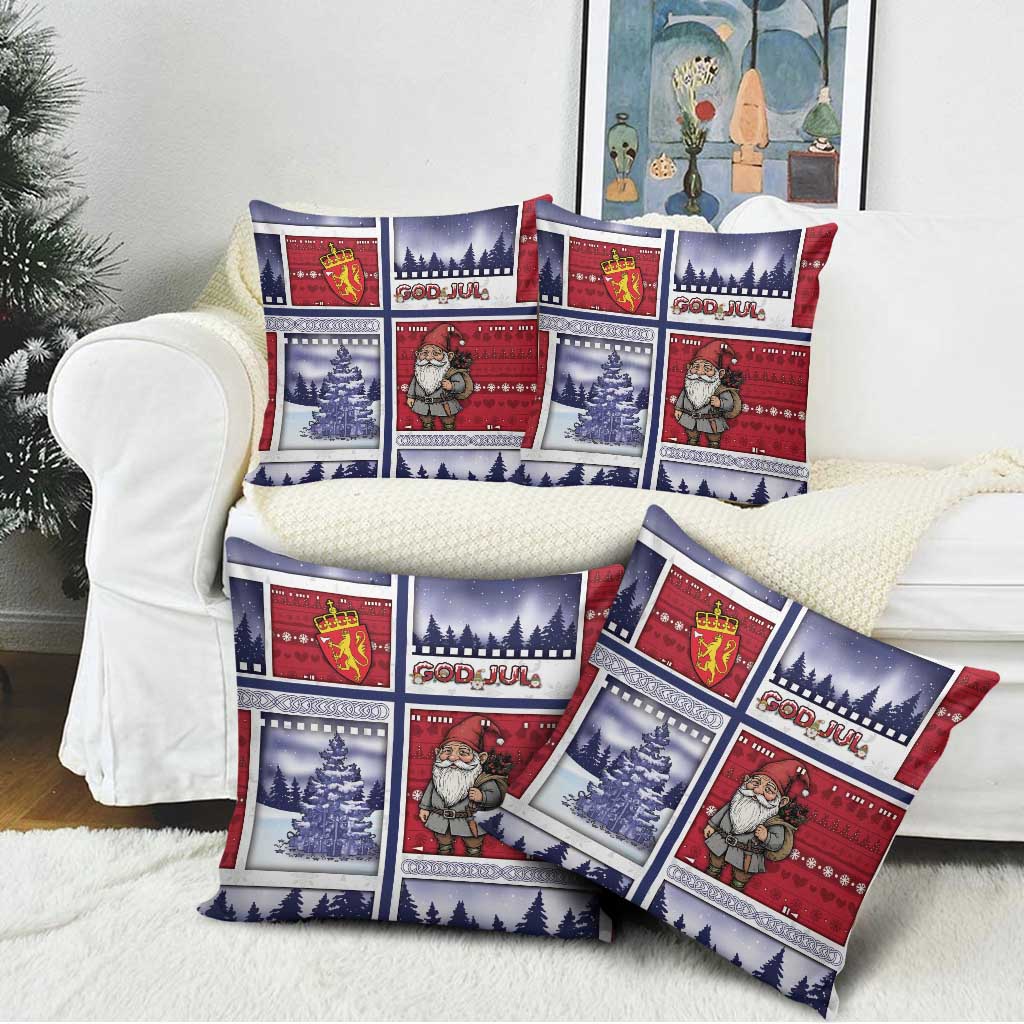 Norway Christmas Pillow Cover Julenisse God Jul - Wonder Print Shop