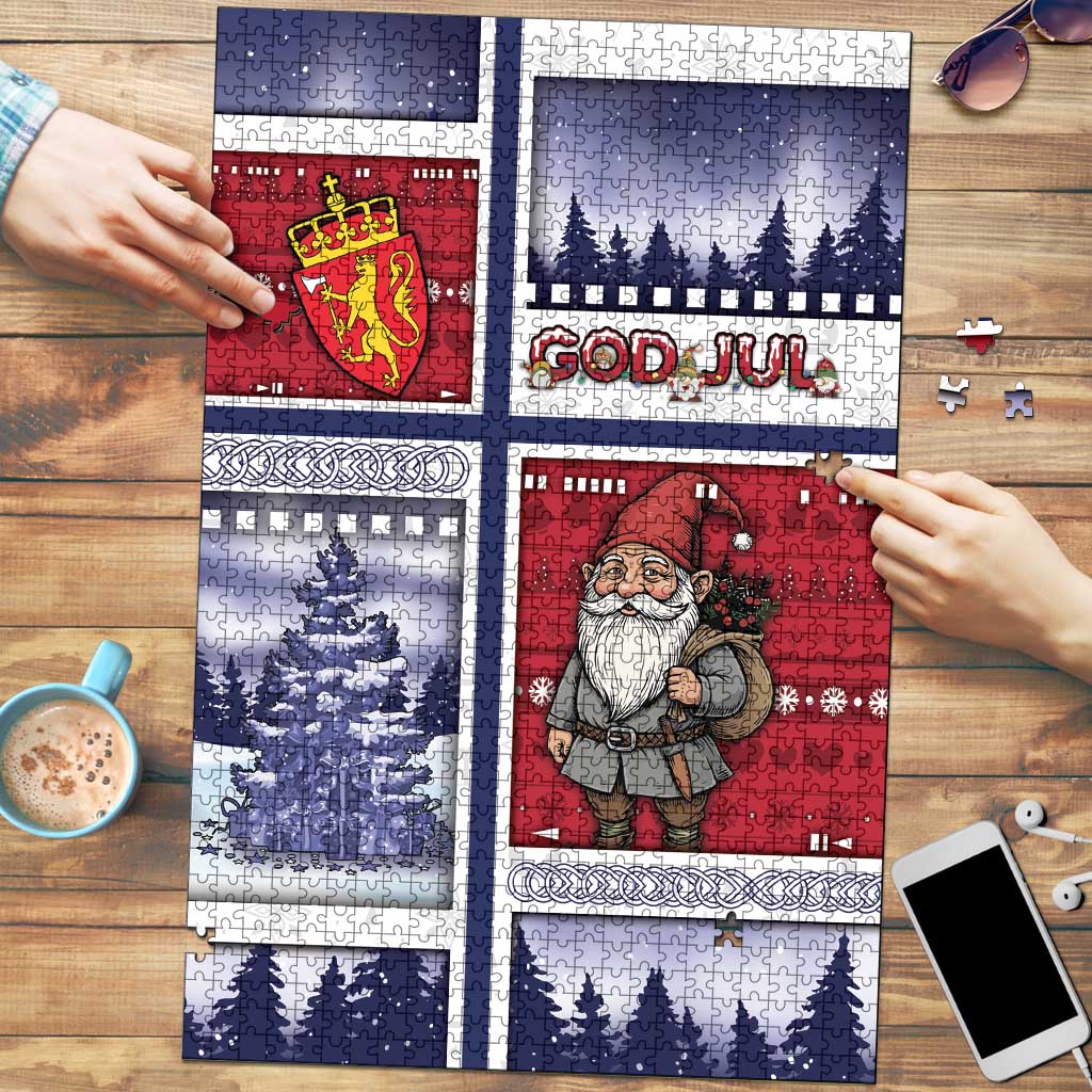 Norway Christmas Puzzle Julenisse God Jul - Wonder Print Shop