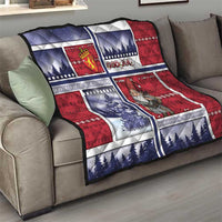 Norway Christmas Quilt Julenisse God Jul - Wonder Print Shop