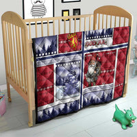 Norway Christmas Quilt Julenisse God Jul - Wonder Print Shop