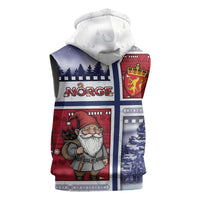 Norway Christmas Sleeveless Zip Hoodie Julenisse God Jul - Wonder Print Shop