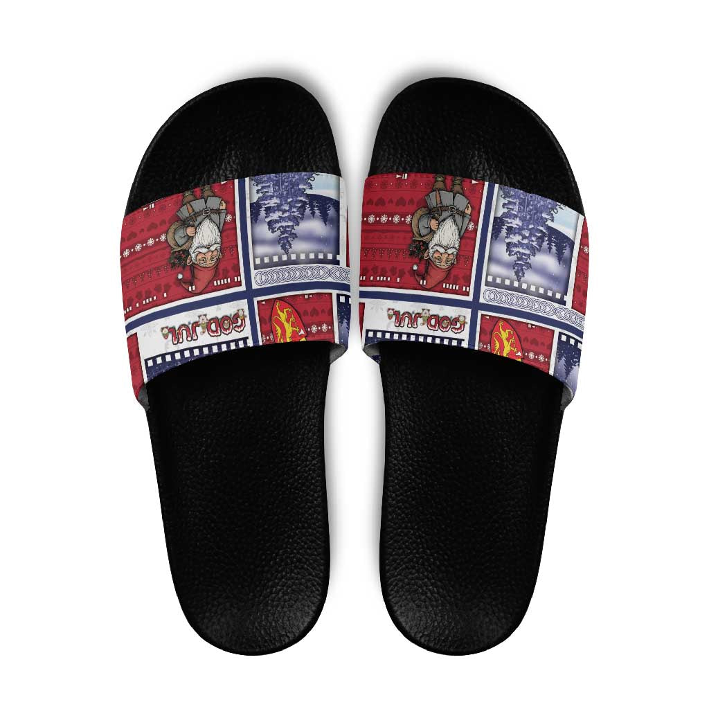 Norway Christmas Slide Sandals Julenisse God Jul - Wonder Print Shop