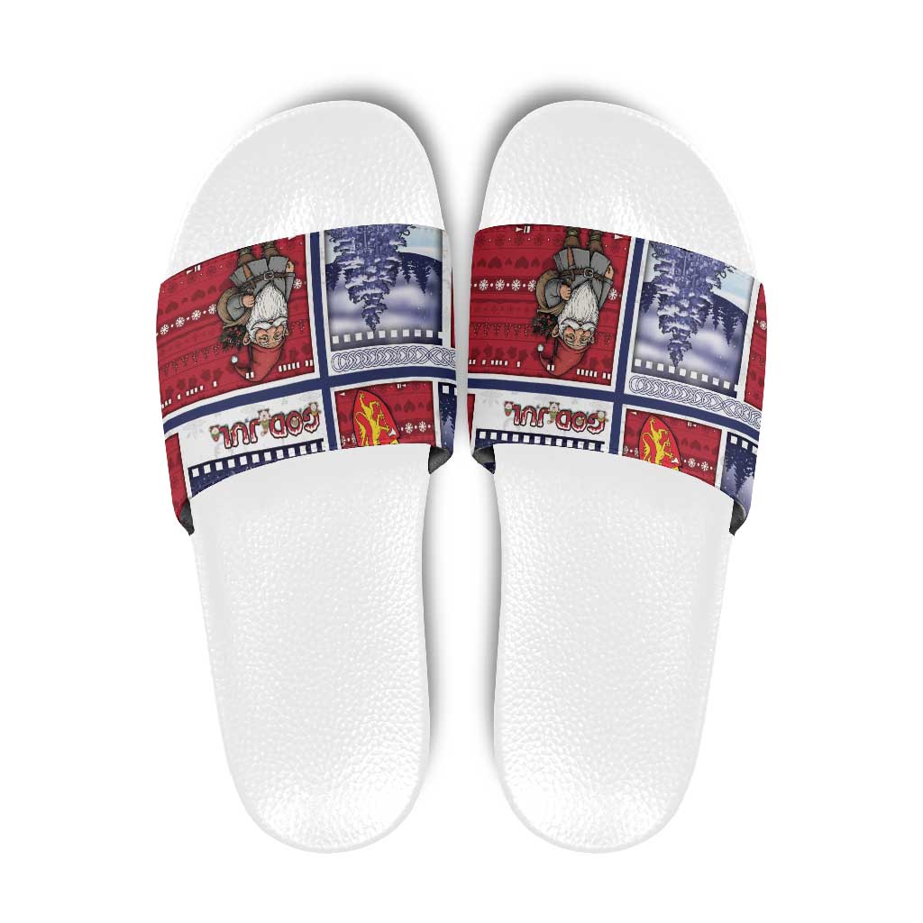 Norway Christmas Slide Sandals Julenisse God Jul - Wonder Print Shop