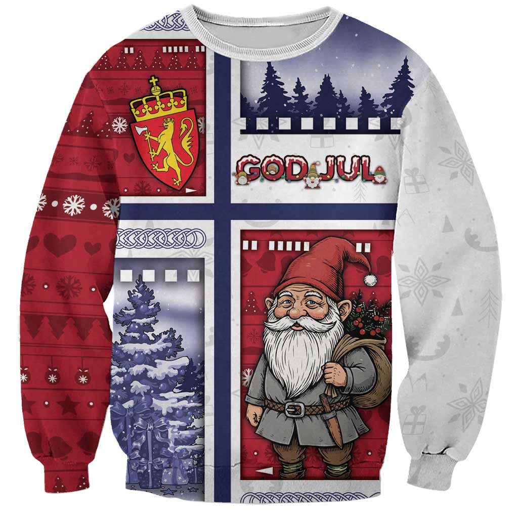 Norway Christmas Sweatshirt Julenisse God Jul - Wonder Print Shop