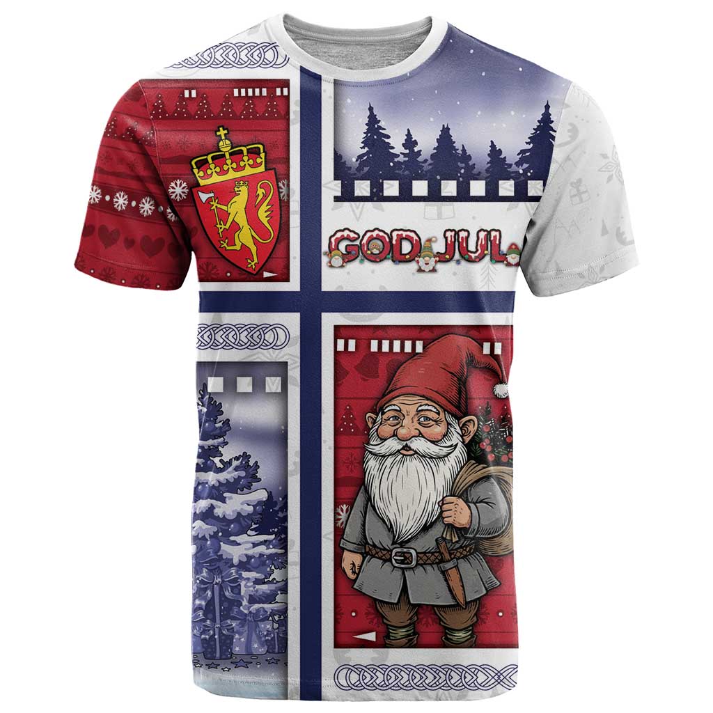 Norway Christmas T Shirt Julenisse God Jul - Wonder Print Shop