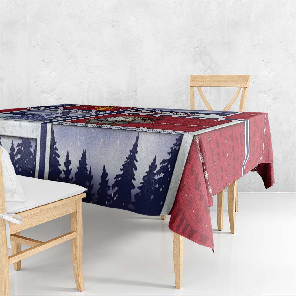 Norway Christmas Tablecloth Julenisse God Jul - Wonder Print Shop