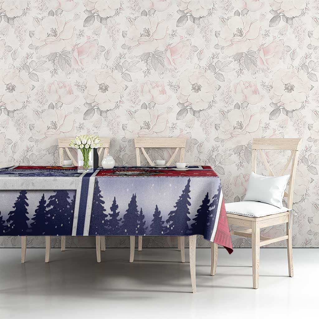 Norway Christmas Tablecloth Julenisse God Jul - Wonder Print Shop