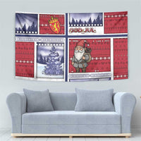 Norway Christmas Tapestry Julenisse God Jul - Wonder Print Shop