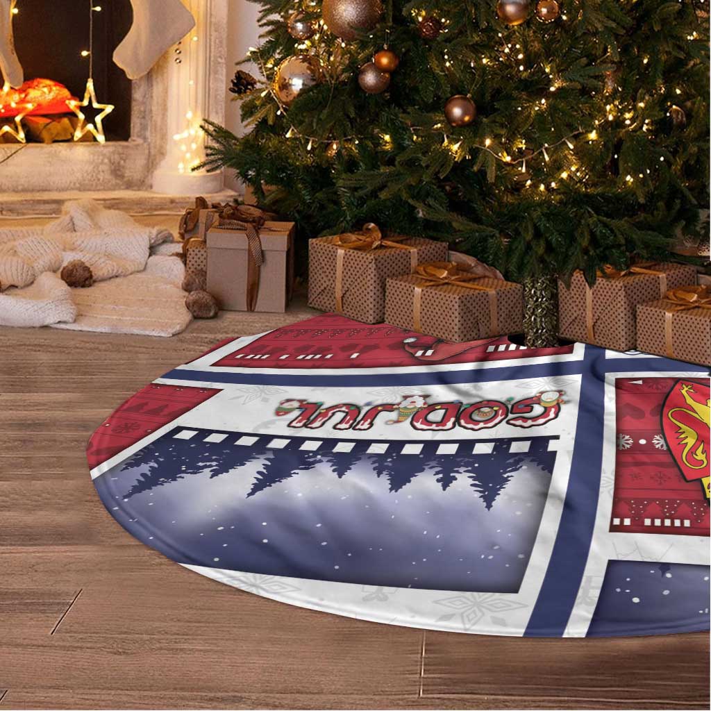 Norway Christmas Tree Skirt Julenisse God Jul - Wonder Print Shop