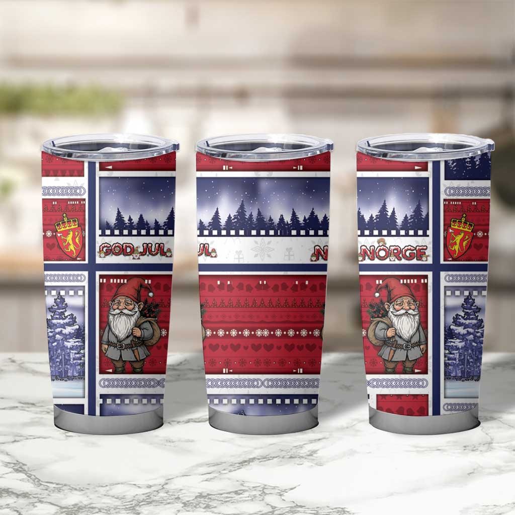 Norway Christmas Tumbler Cup Julenisse God Jul - Wonder Print Shop