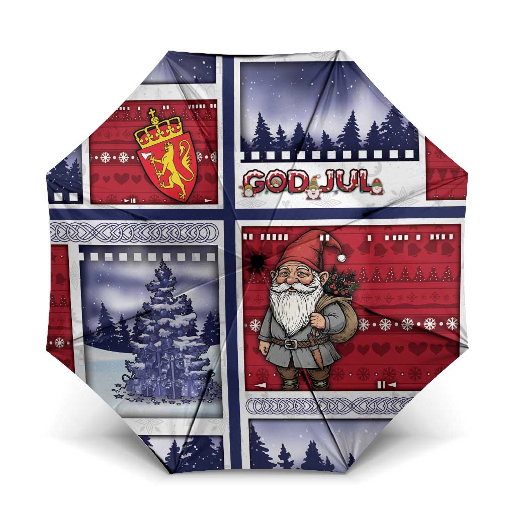 Norway Christmas Umbrella Julenisse God Jul - Wonder Print Shop
