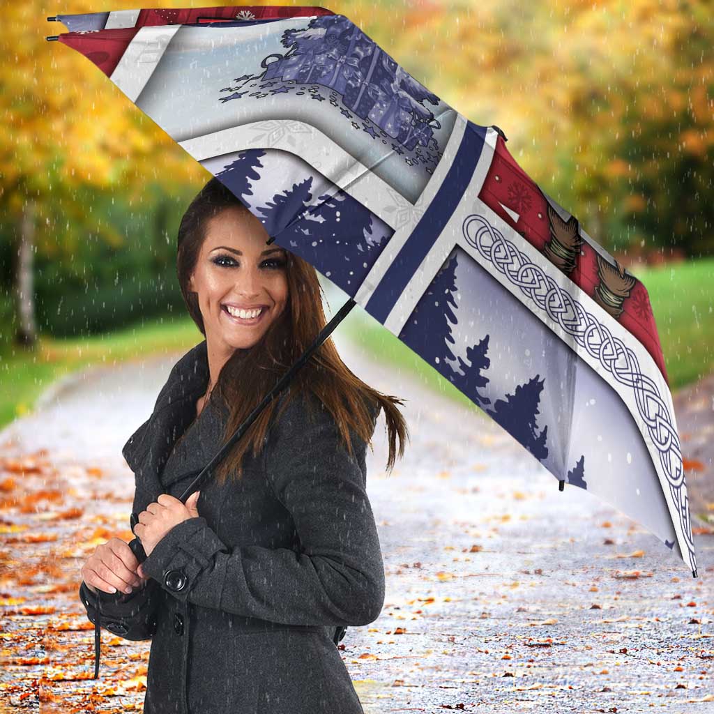 Norway Christmas Umbrella Julenisse God Jul - Wonder Print Shop