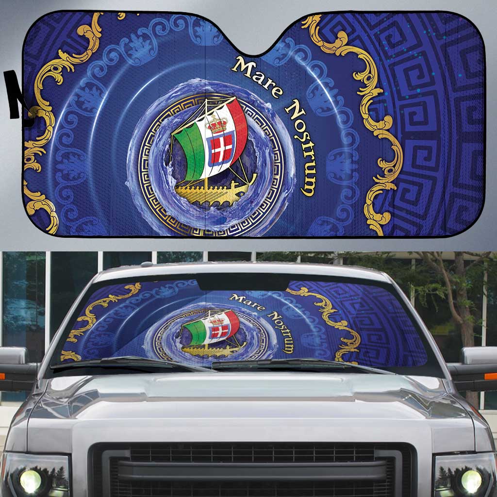 Italian Empire Auto Sun Shade Concept Of Mare Nostrum - Wonder Print Shop