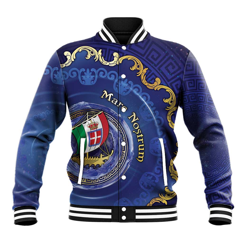 Italian Empire Baseball Jacket Concept Of Mare Nostrum - Wonder Print Shop