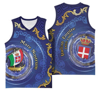 Italian Empire Basketball Jersey Concept Of Mare Nostrum - Wonder Print Shop