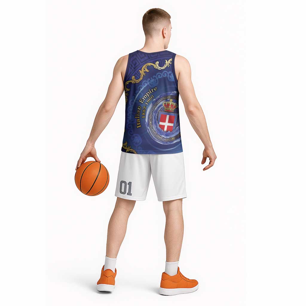 Italian Empire Basketball Jersey Concept Of Mare Nostrum - Wonder Print Shop