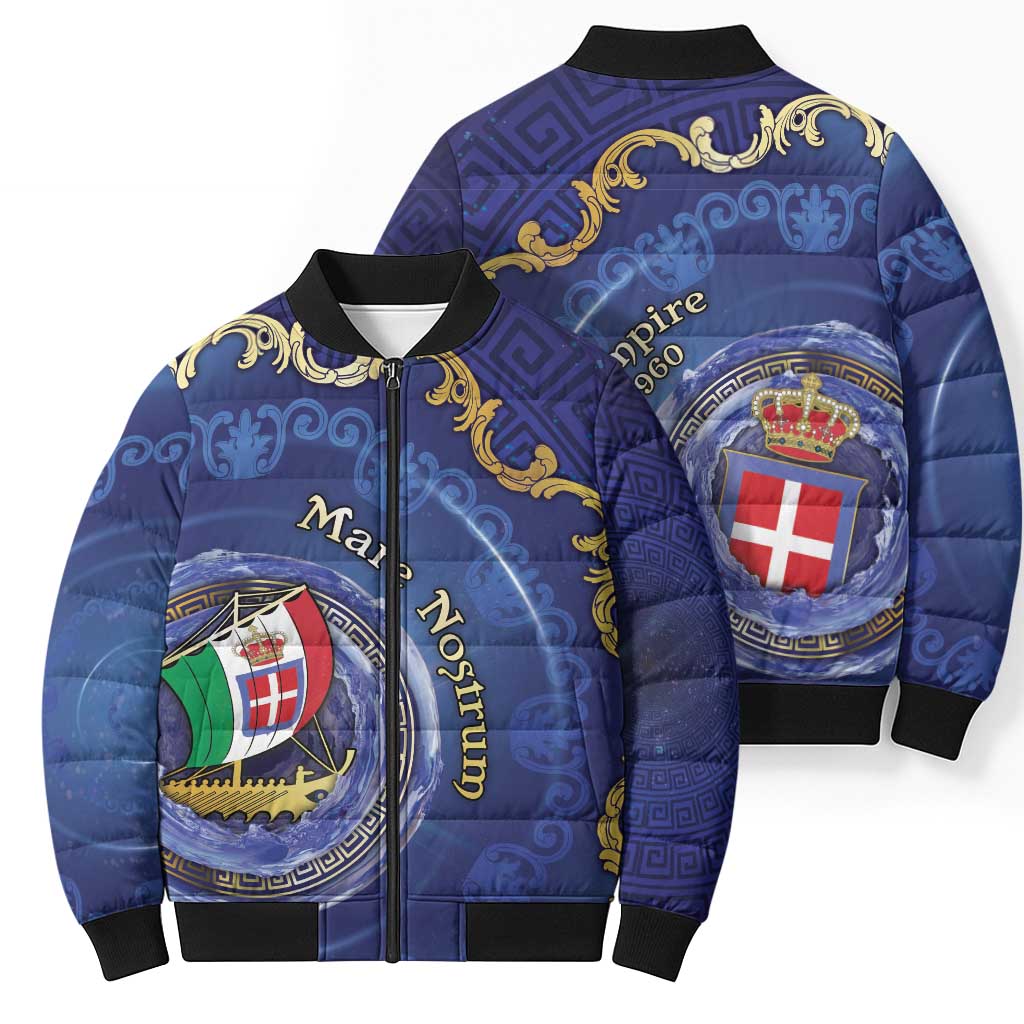Italian Empire Bomber Puffer Jacket Concept Of Mare Nostrum - Wonder Print Shop