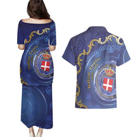 Italian Empire Couples Matching Puletasi and Hawaiian Shirt Concept Of Mare Nostrum - Wonder Print Shop