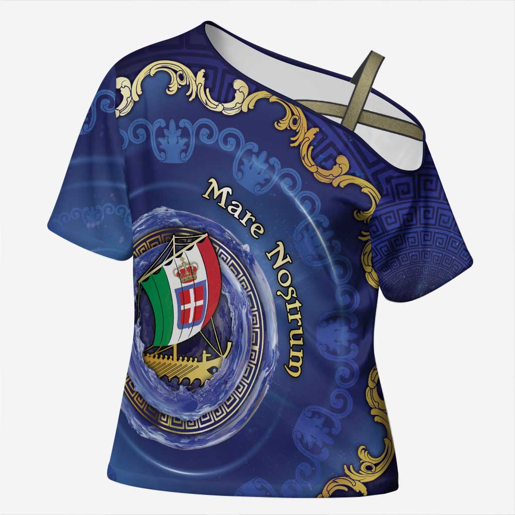 Italian Empire Cross Shoulder Shirt Concept Of Mare Nostrum - Wonder Print Shop