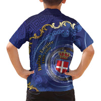 Italian Empire Family Matching Long Sleeve Bodycon Dress and Hawaiian Shirt Concept Of Mare Nostrum - Wonder Print Shop