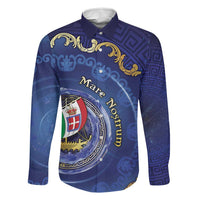 Italian Empire Family Matching Long Sleeve Bodycon Dress and Hawaiian Shirt Concept Of Mare Nostrum - Wonder Print Shop