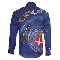 Italian Empire Family Matching Long Sleeve Bodycon Dress and Hawaiian Shirt Concept Of Mare Nostrum - Wonder Print Shop