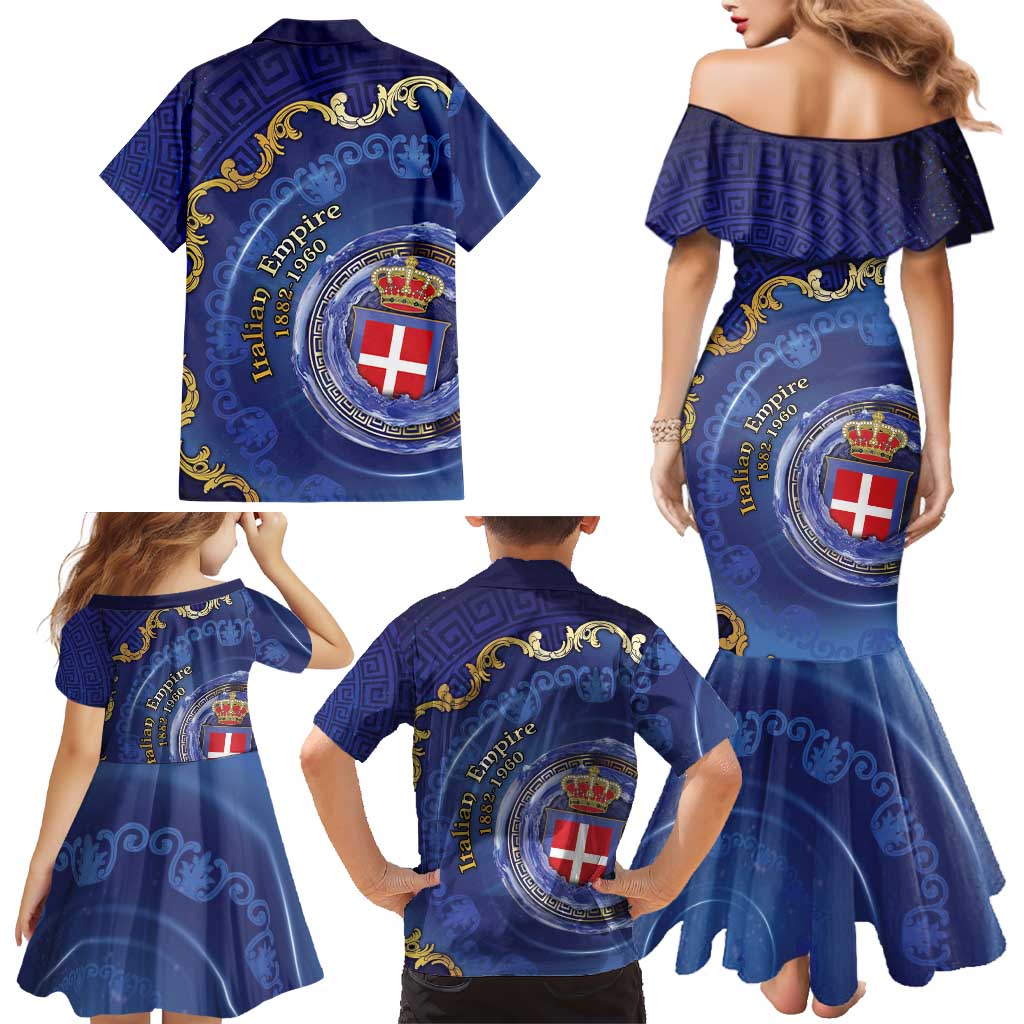 Italian Empire Family Matching Mermaid Dress and Hawaiian Shirt Concept Of Mare Nostrum - Wonder Print Shop