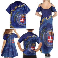 Italian Empire Family Matching Summer Maxi Dress and Hawaiian Shirt Concept Of Mare Nostrum - Wonder Print Shop