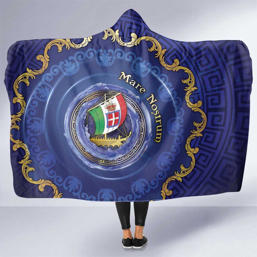 Italian Empire Hooded Blanket Concept Of Mare Nostrum - Wonder Print Shop