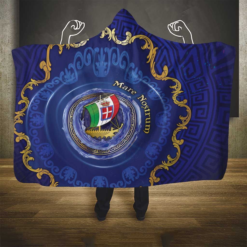 Italian Empire Hooded Blanket Concept Of Mare Nostrum - Wonder Print Shop