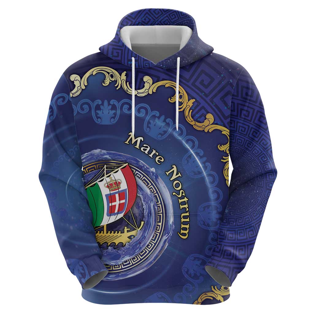 Italian Empire Hoodie Concept Of Mare Nostrum - Wonder Print Shop