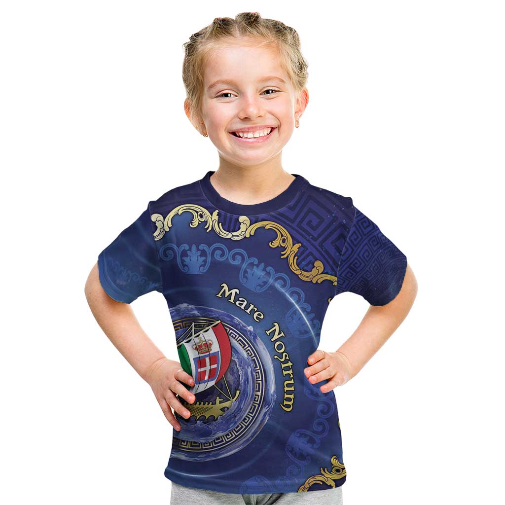 Italian Empire Kid T Shirt Concept Of Mare Nostrum - Wonder Print Shop