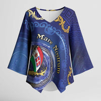 Italian Empire Kimono Sleeve Blouse Concept Of Mare Nostrum - Wonder Print Shop