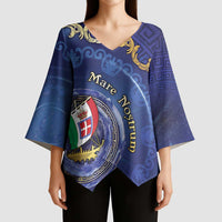 Italian Empire Kimono Sleeve Blouse Concept Of Mare Nostrum - Wonder Print Shop
