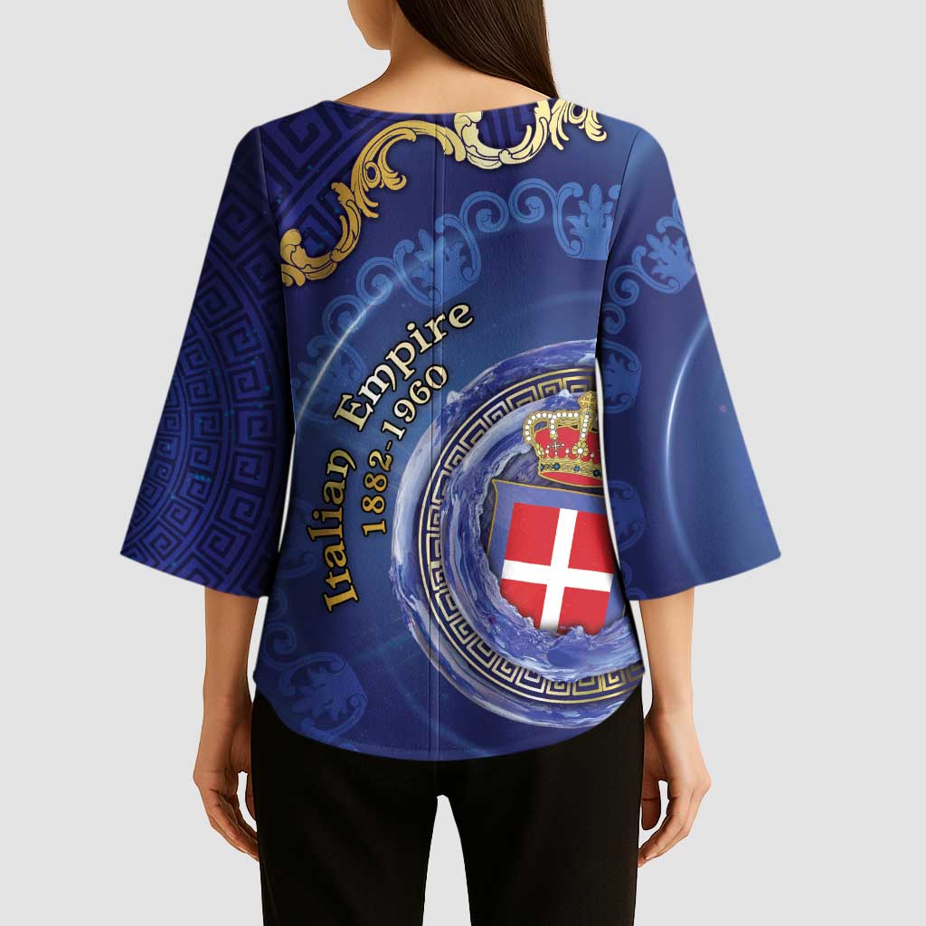 Italian Empire Kimono Sleeve Blouse Concept Of Mare Nostrum - Wonder Print Shop