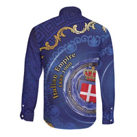 Italian Empire Long Sleeve Button Shirt Concept Of Mare Nostrum - Wonder Print Shop