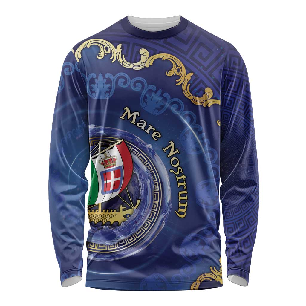 Italian Empire Long Sleeve Shirt Concept Of Mare Nostrum - Wonder Print Shop