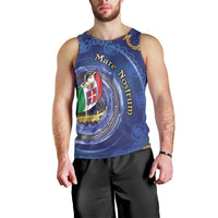 Italian Empire Men Tank Top Concept Of Mare Nostrum - Wonder Print Shop